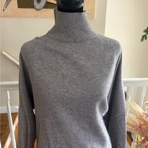 Gray Turtleneck Sweater